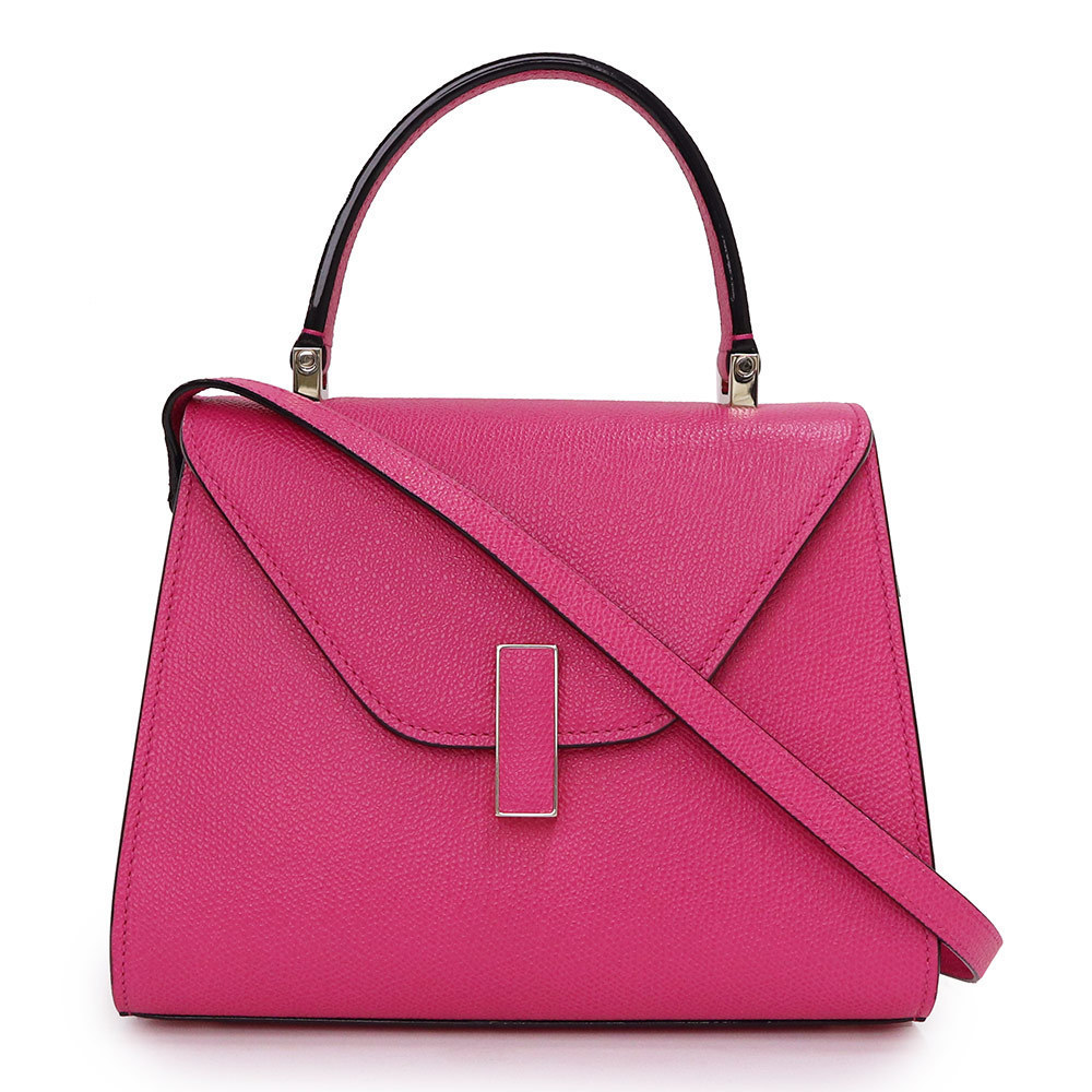 Valextra Mini Crossbody Shoulder Handbag Soft Calfskin Bubblegum Pink
